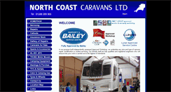 Desktop Screenshot of northcoastcaravans.co.uk