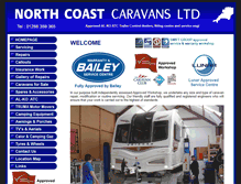 Tablet Screenshot of northcoastcaravans.co.uk